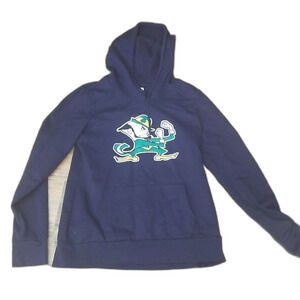 Notre Dame Fighting Irish Champion Hoodie Navy Blue Pullover Men's Large L